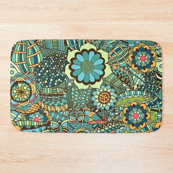 Item preview, Floral Summer Abstract Pattern - Colourful nature plants - Illustration  designed and sold by KauzSL.