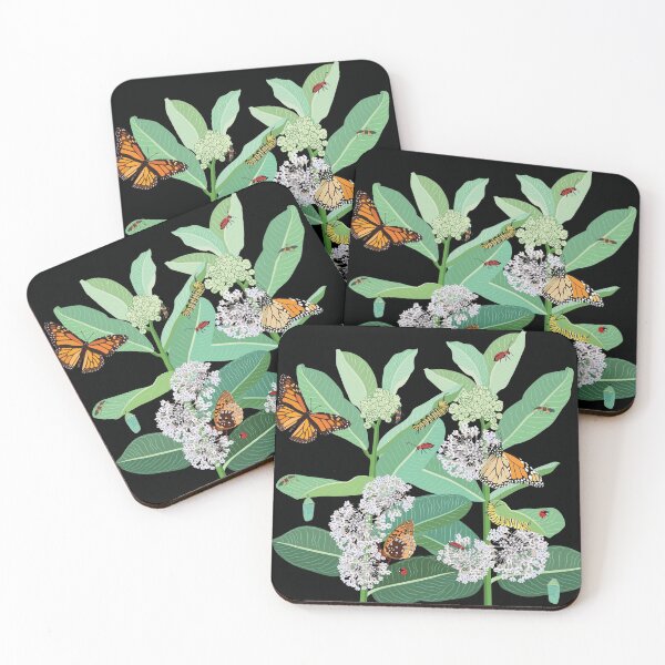 Item preview, Monarchs and milkweed designed and sold by Jedi-Artist.