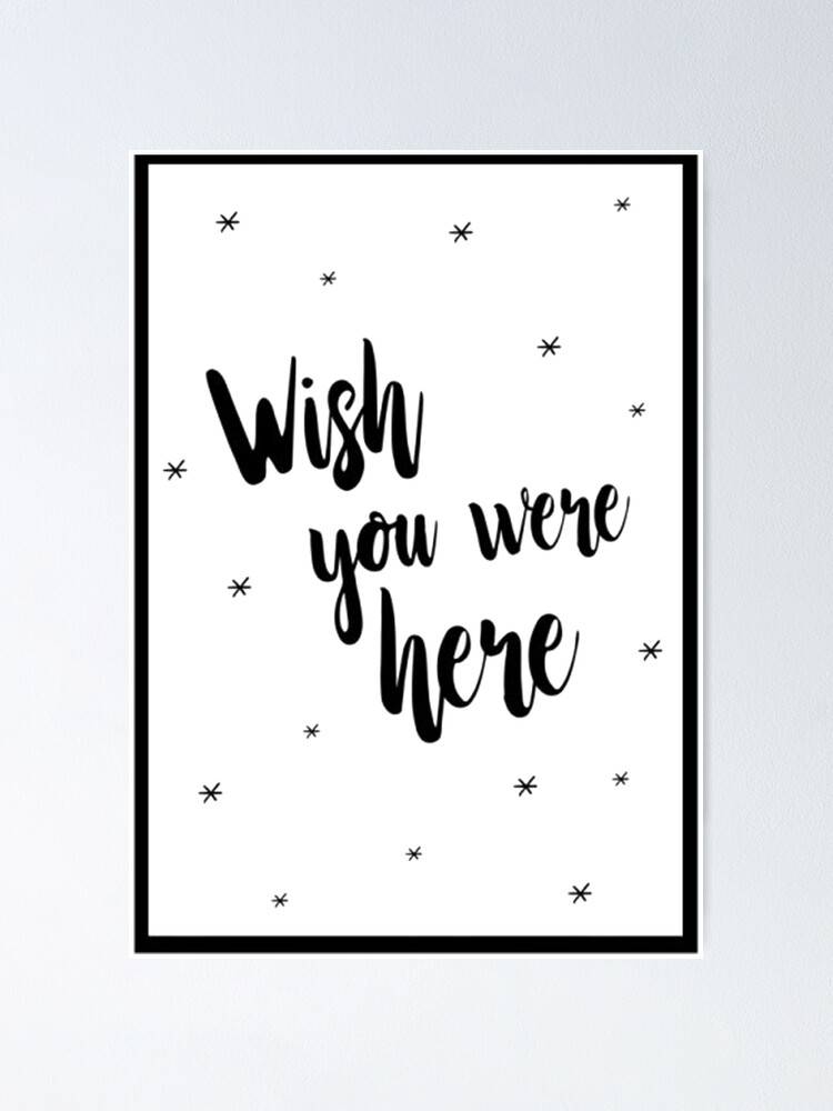 Pink Floyd Wish You Were Here Poster By Pakkaow Redbubble