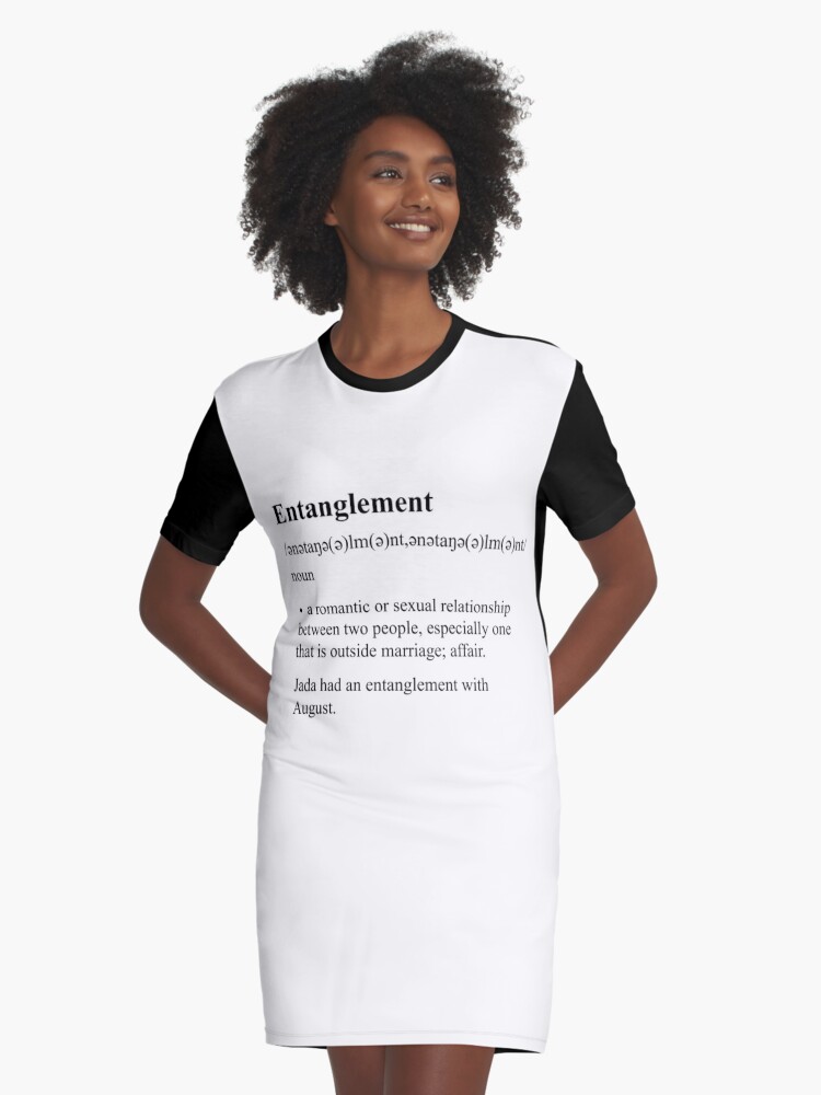 Entanglement Meaning Black Graphic T Shirt Dress By Jonasly Redbubble