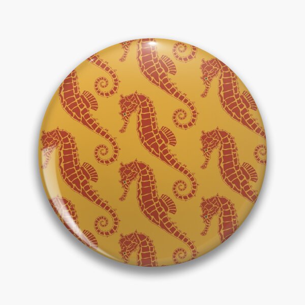Item preview, Warm Yellow and Brown Seahorse Design designed and sold by RhubarbMyrtle.