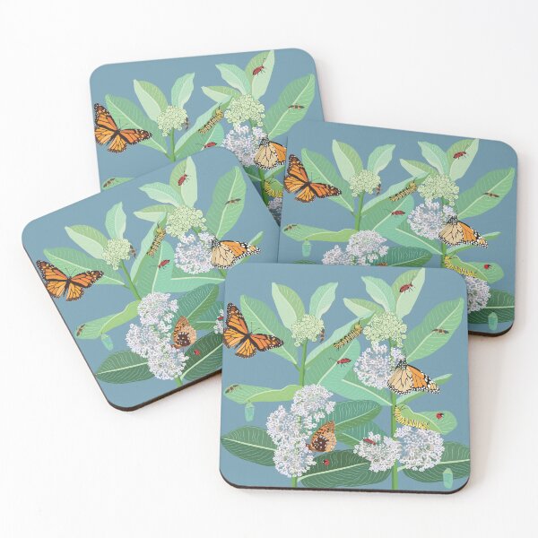 Item preview, Monarchs and milkweed designed and sold by Jedi-Artist.
