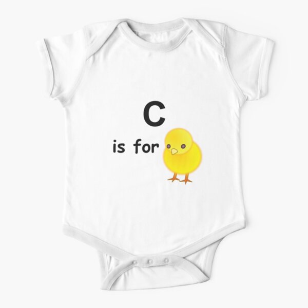 C is for ...V4 Short Sleeve Baby One-Piece