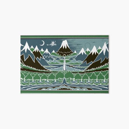 Vista previa del artículo con la obra «Sendero de montaña en el bosque al estilo de J.R.R. Tolkien», diseñado y vendido por Designwebjae.