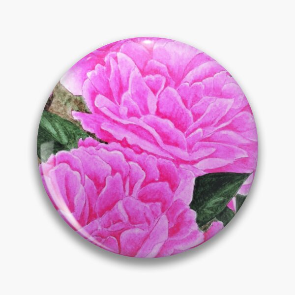three pink peonies Pin