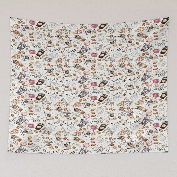 Item preview, Coffee Doodle Print, Coffee Lover, designed and sold by thelastelement.