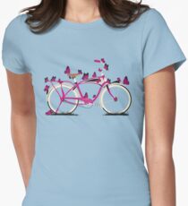 Butterfly Bicycle Women's Fitted T-Shirt