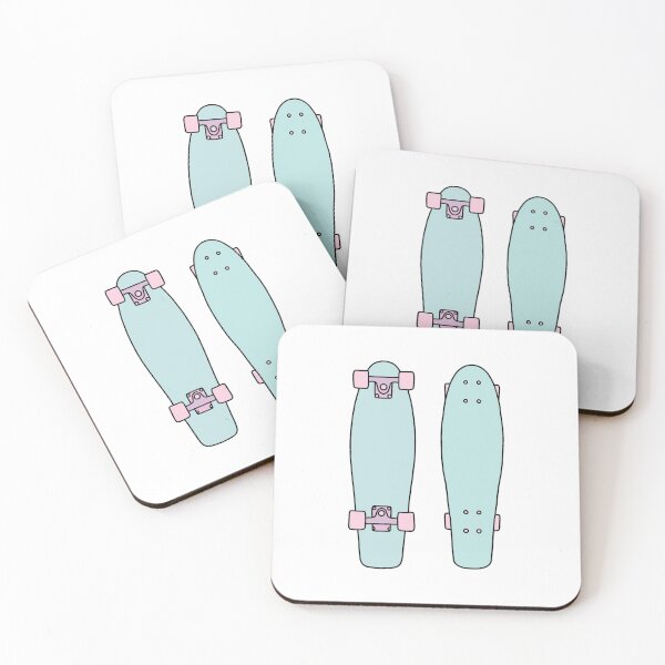 Item preview, Teal and Pink Pennyboard designed and sold by jadydesigns.
