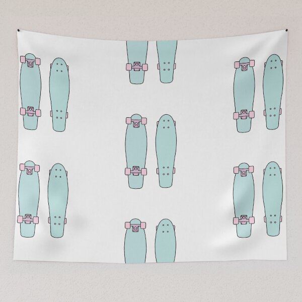 Item preview, Teal and Pink Pennyboard designed and sold by jadydesigns.