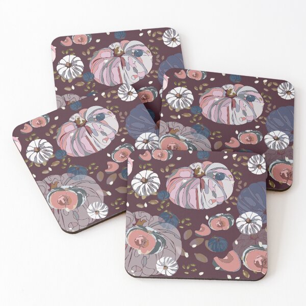 Item preview, Blue and Blush Pumpkins designed and sold by TinaMarieArt.
