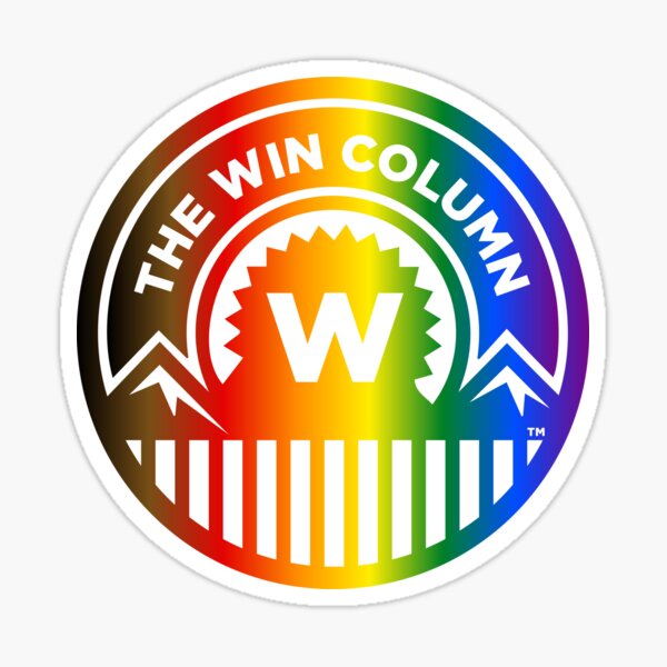 The Win Column Pride Logo Sticker