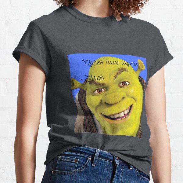 Shrek Onion T Shirts Redbubble - mike and shrek hybrid t shirt roblox