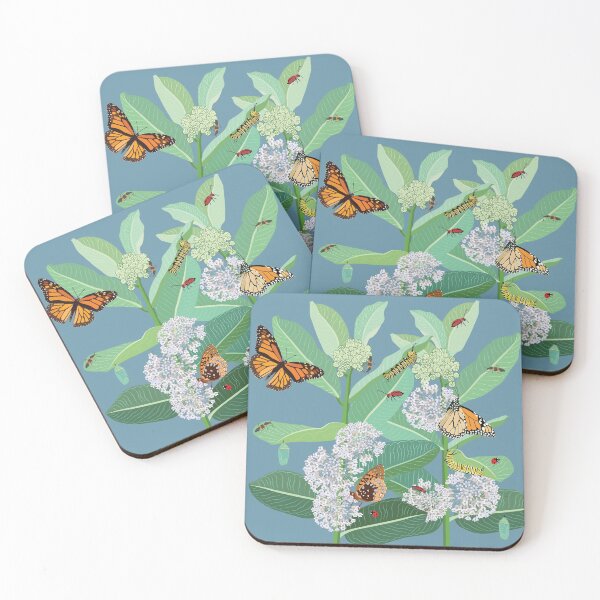 Item preview,  Monarch butterflies and milkweed designed and sold by Jedi-Artist.