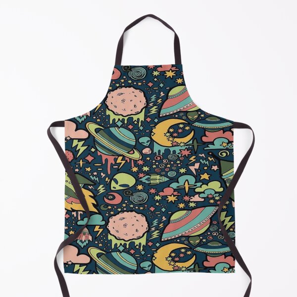 Item preview, Space Doodle Pattern, Aliens Print, designed and sold by thelastelement.
