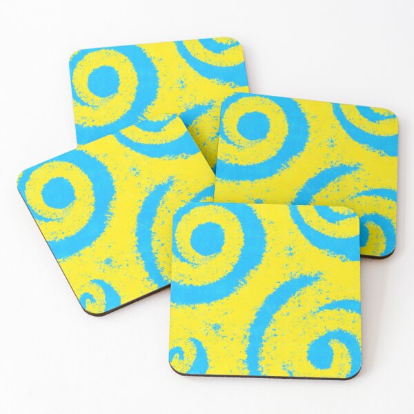 Item preview, Blue and Yellow Swirls designed and sold by digikim.