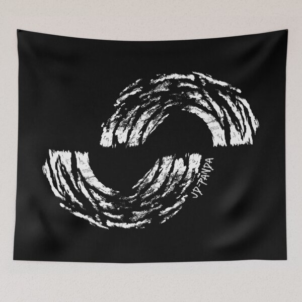 Item preview, Semi-Circles Linoleum Block Print in White designed and sold by JD-PANDA.