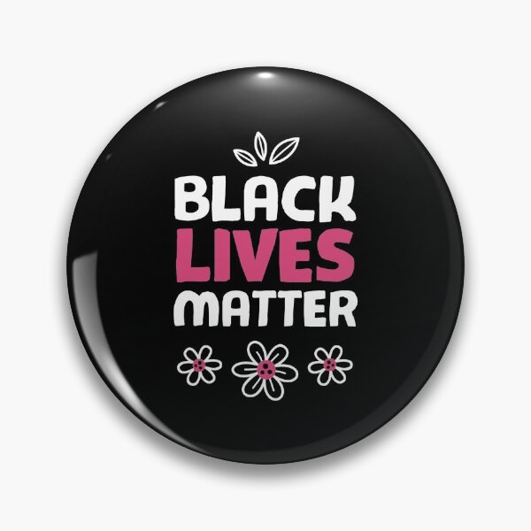 Item preview, Black Lives Matter Pink With Flowers designed and sold by masterbones.