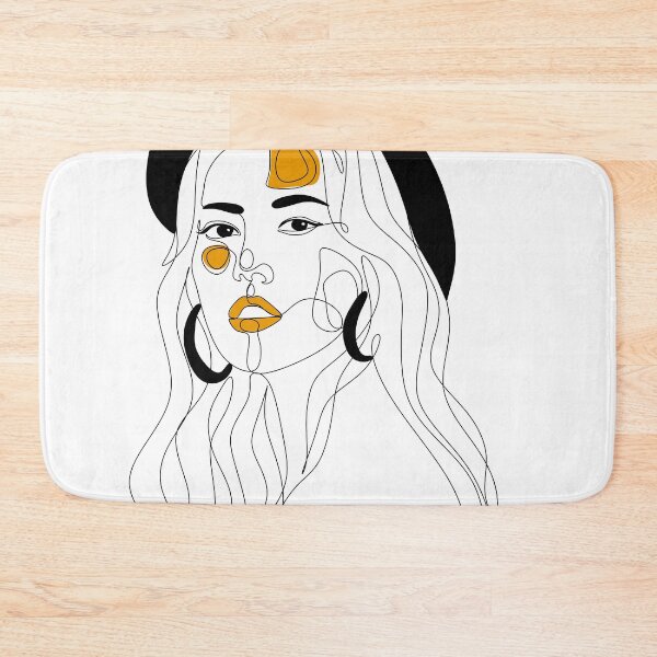 Item preview, Woman face vector. Portrait of young woman with hair. Face of beautiful girl. Hand-drawn illustration. Beauty salon logo. Line drawing. Line illustration. Strong woman. One line face designed and sold by OneLinePrint.