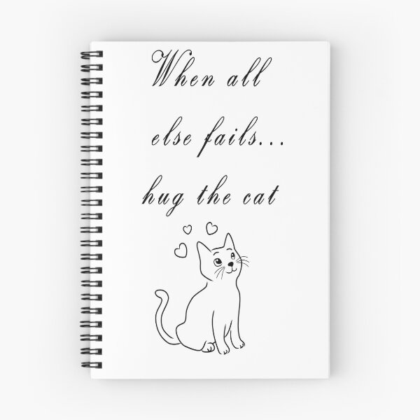 Item preview, when all else fails hug the cat shirts designed and sold by Didou  Design.