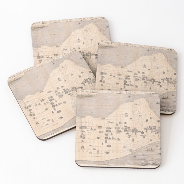 Item preview, Vintage NYC Monument & Landmarks Map (1870) designed and sold by BravuraMedia.