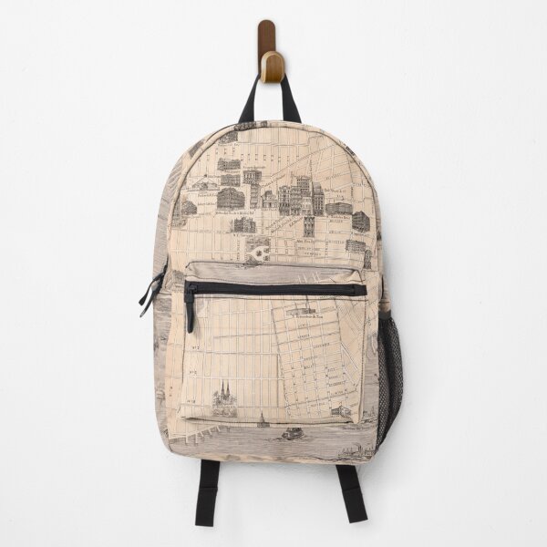 Item preview, Vintage NYC Monument & Landmarks Map (1870) designed and sold by BravuraMedia.