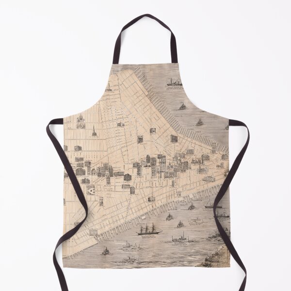 Item preview, Vintage NYC Monument & Landmarks Map (1870) designed and sold by BravuraMedia.