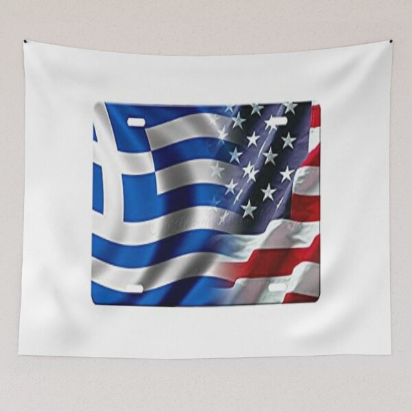 Artikelvorschau, griechische amerikanische Flagge entworfen und verkauft von BLDAIRSH.