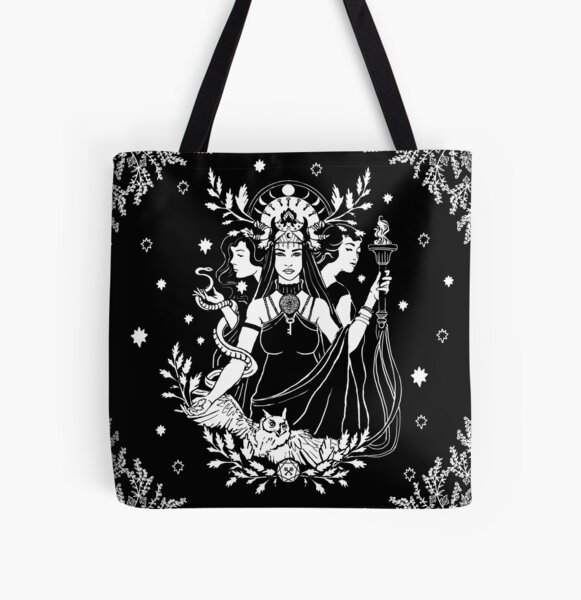Hekate Triple Goddess All Over Print Tote Bag