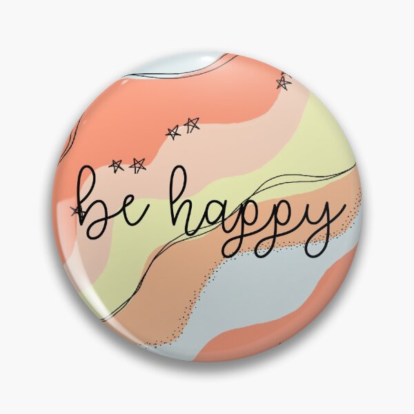Item preview, Be happy trendy pattern  designed and sold by createdbyjp.
