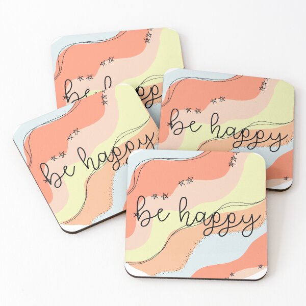 Item preview, Be happy trendy pattern  designed and sold by createdbyjp.