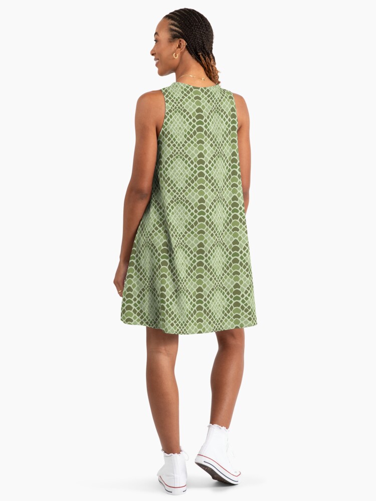 Green Snake Skin Print" A-Line Dress for Sale by Avenie | Redbubble