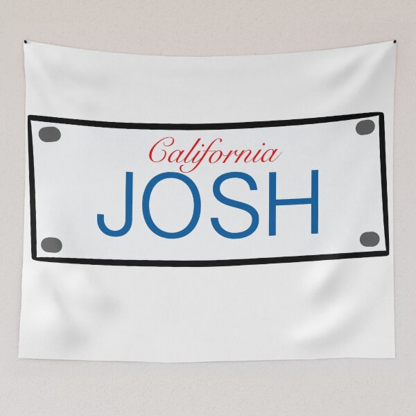 Item preview, California License Plate Names "Josh" designed and sold by LinhlyHarwell13.