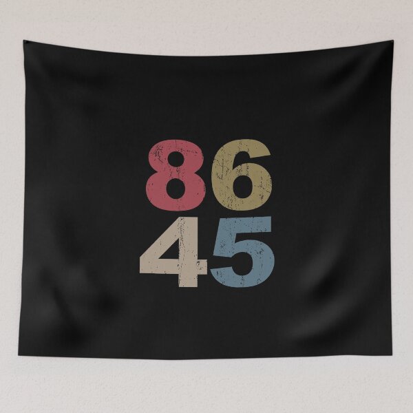 Item preview, Retro 70s Vintage Impeach Trump 8645 designed and sold by AmadaLevile.