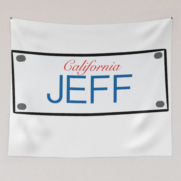 Item preview, California License Plate Names Jeff designed and sold by LinhlyHarwell13.
