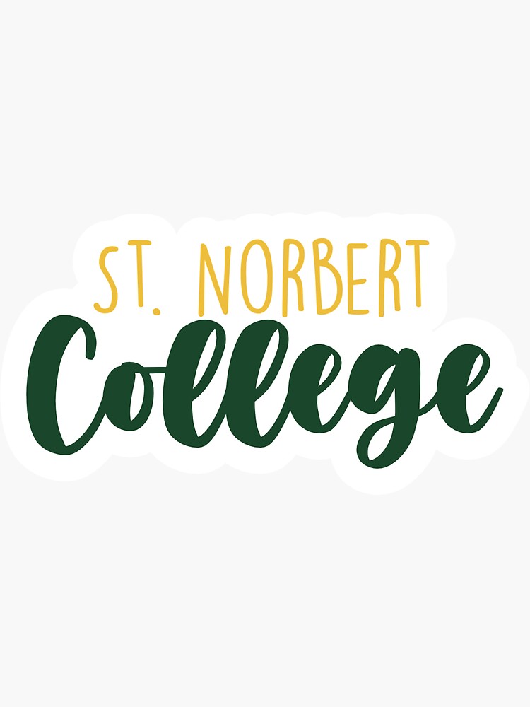 "St. Norbert College Sticker" Sticker by folekm Redbubble