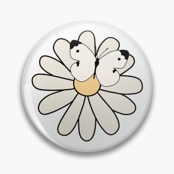 Item preview, Daisy with butterfly designed and sold by -crafty-cat-.