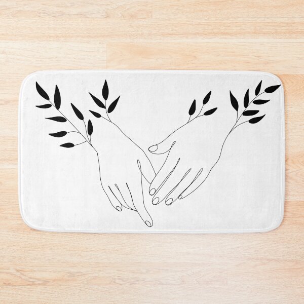 Item preview, One Line hands drawing. Hands icon. hands logo illustration. Minimalist print. Romantic illustration. Hands palms together.  designed and sold by OneLinePrint.