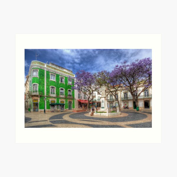 Jacaranda Square Lagos Art Print