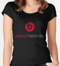 'Brick City BEATS' Women's Fitted Scoop T-Shirt