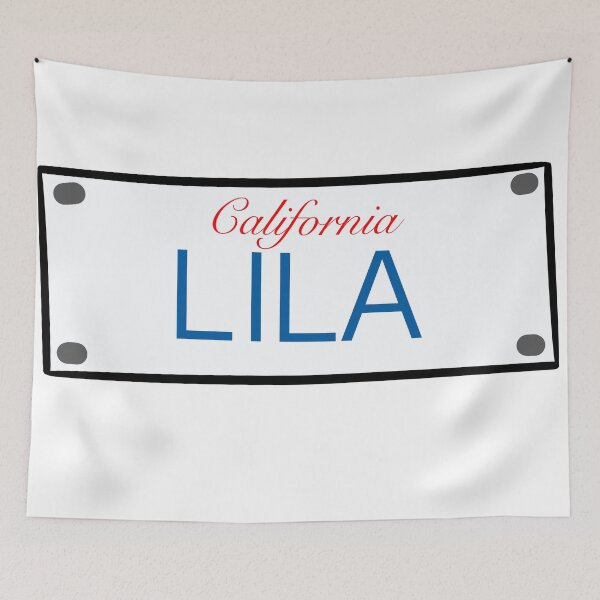 Item preview, California License Plate Names Lila designed and sold by LinhlyHarwell13.