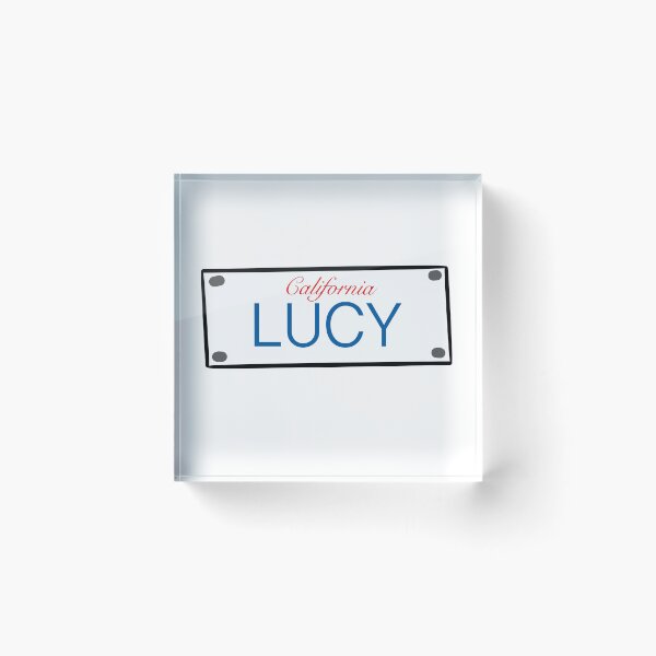 Item preview, California License Plate Names Lucy designed and sold by LinhlyHarwell13.