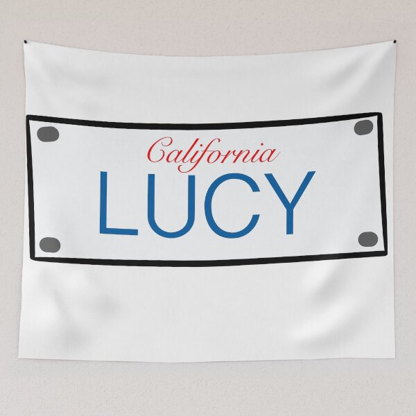 Item preview, California License Plate Names Lucy designed and sold by LinhlyHarwell13.