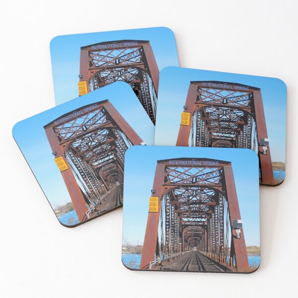 Item preview, International Bridge - Railway Bridge to United States designed and sold by Leslie Montgomery Art.