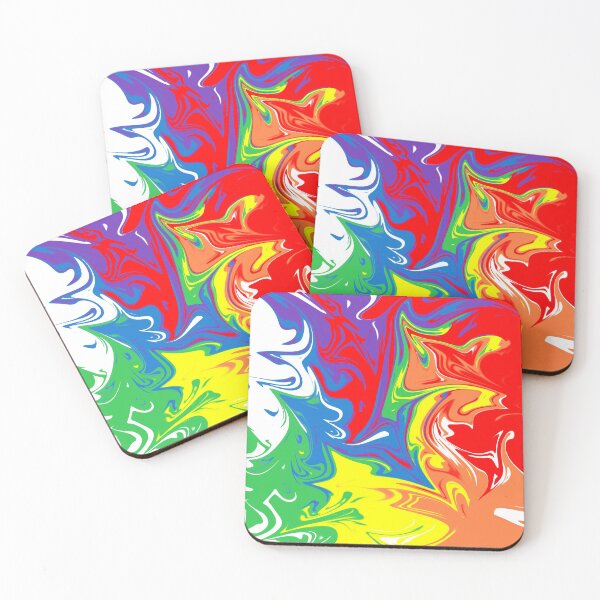 Item preview, Rainbow Paint Spill designed and sold by The Tilted Flamingo.