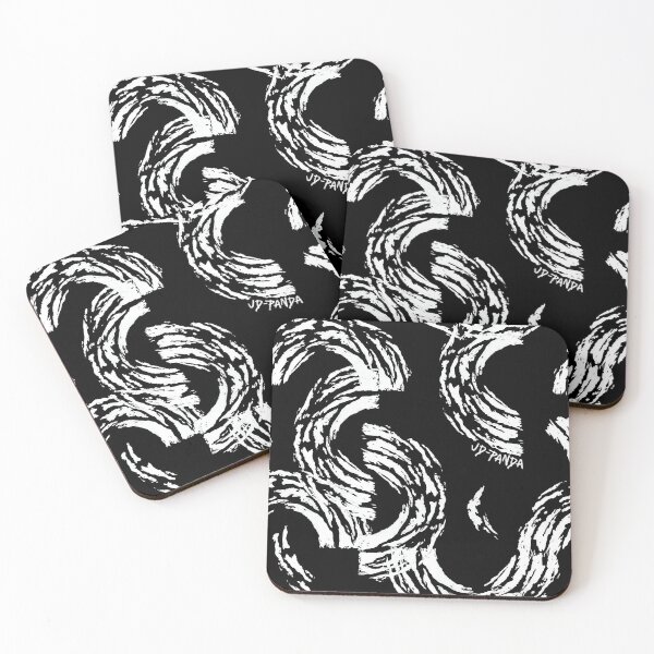 Item preview, Tossed Semi-Circles Linoleum Block Print in White designed and sold by JD-PANDA.