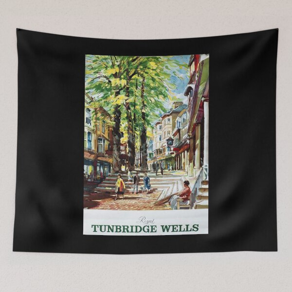 Item preview, Railway Poster Tunbridge Wells designed and sold by stickart-marek.