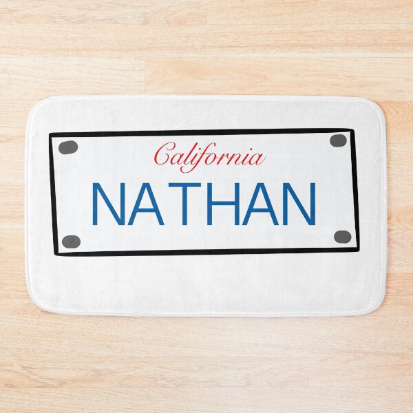 Item preview, California License Plate Names Nathan designed and sold by LinhlyHarwell13.