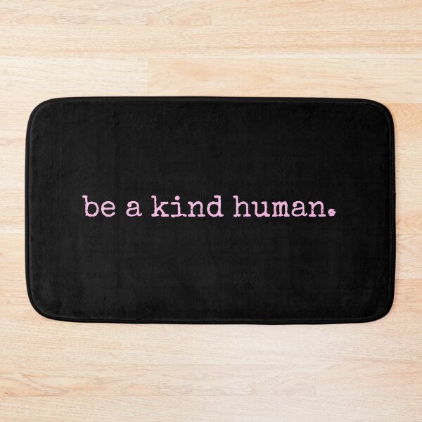 Item preview, be a kind human pink typewriter designed and sold by The Little Wood Cottage.