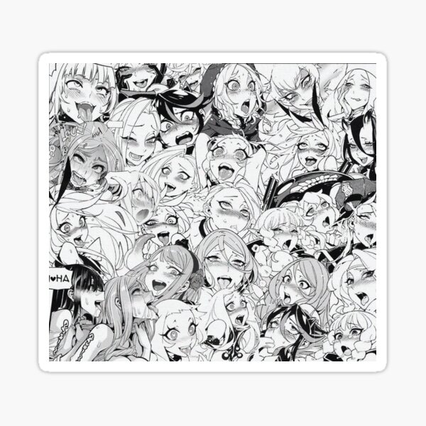Ahegao Faces Sticker