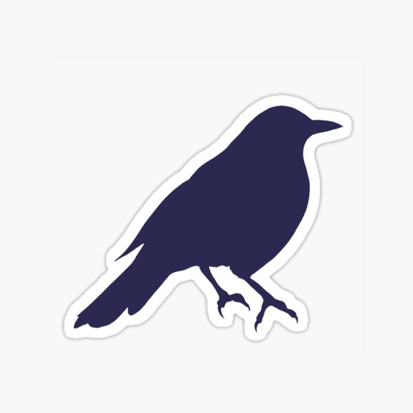 Cute Blackbird silhouette Sticker